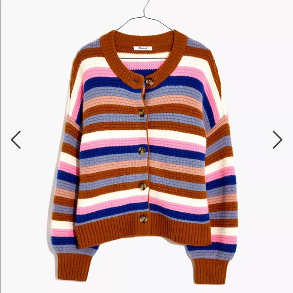 Madewell Striped Springview Cardigan 